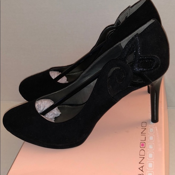 NWT Bandolino Black Dellmia Heels, Size 8 - Picture 4 of 7